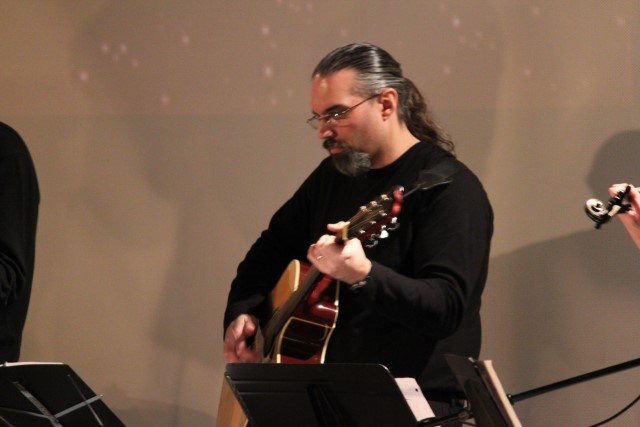Matthew with guitar